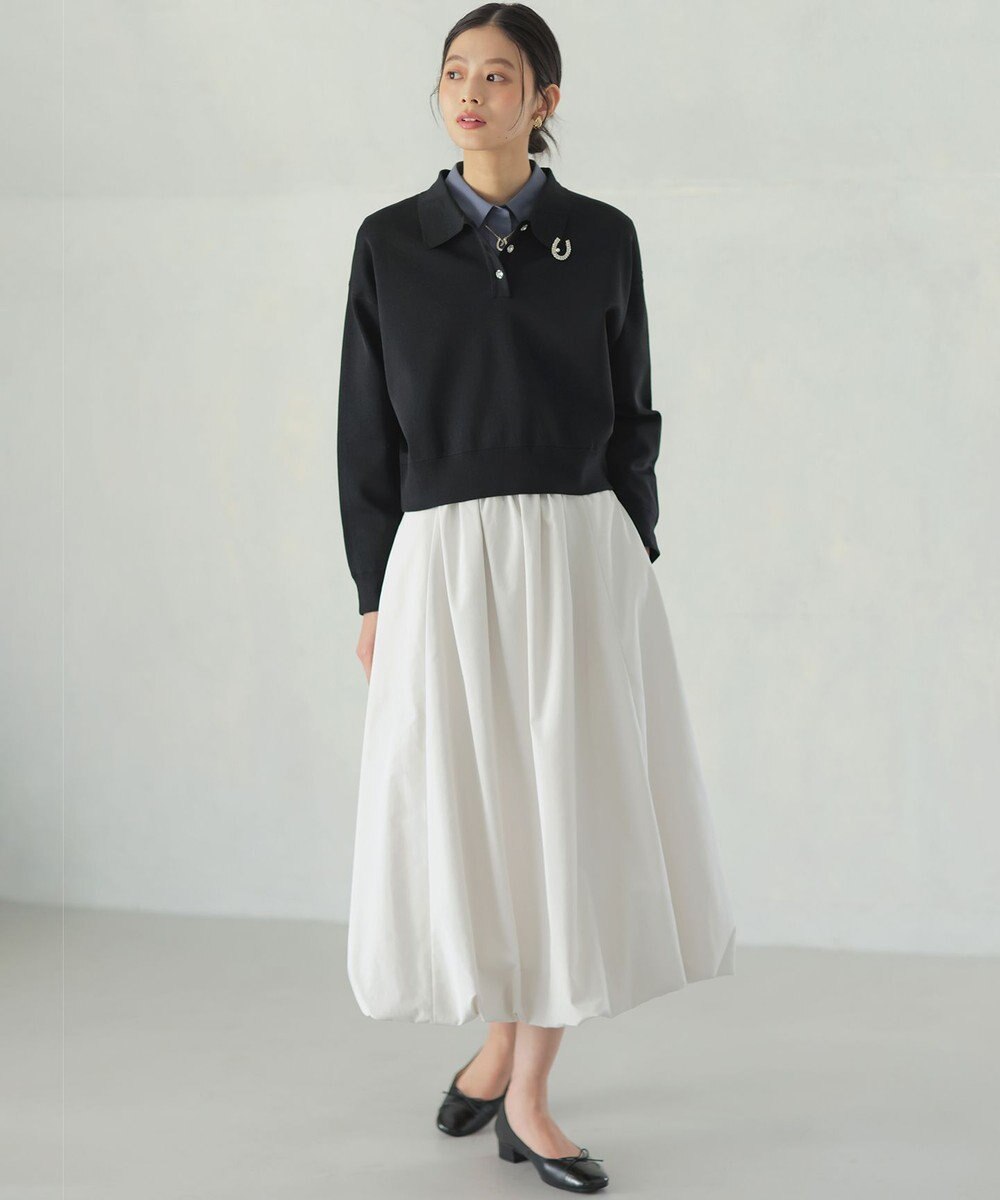 組曲 L オーガンスキッパー ニット 