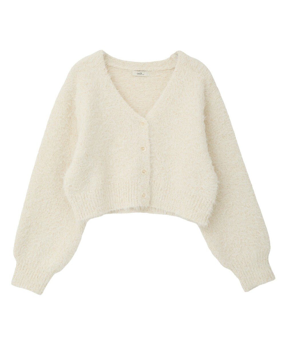 earth music&ecology ミックスカラーラメニットカーディガン 