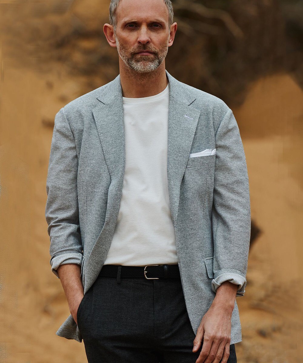 GOTAIRIKU 【吸水速乾/ウォッシャブル】ノルマンディーリネン カーディガンジャケット（24年モデル） 