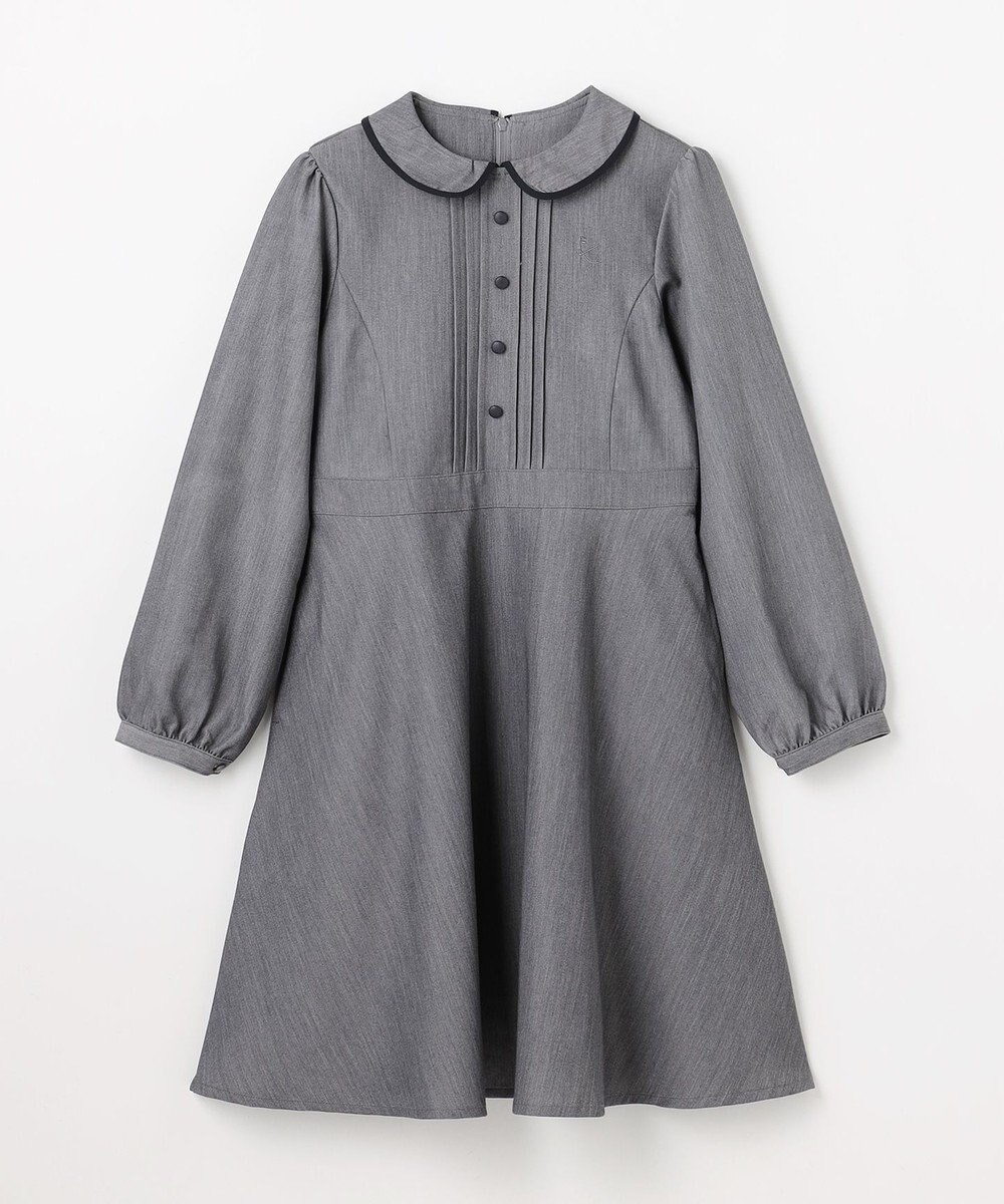 組曲 KIDS 【150-170㎝】 クラシカルグレーワンピース 