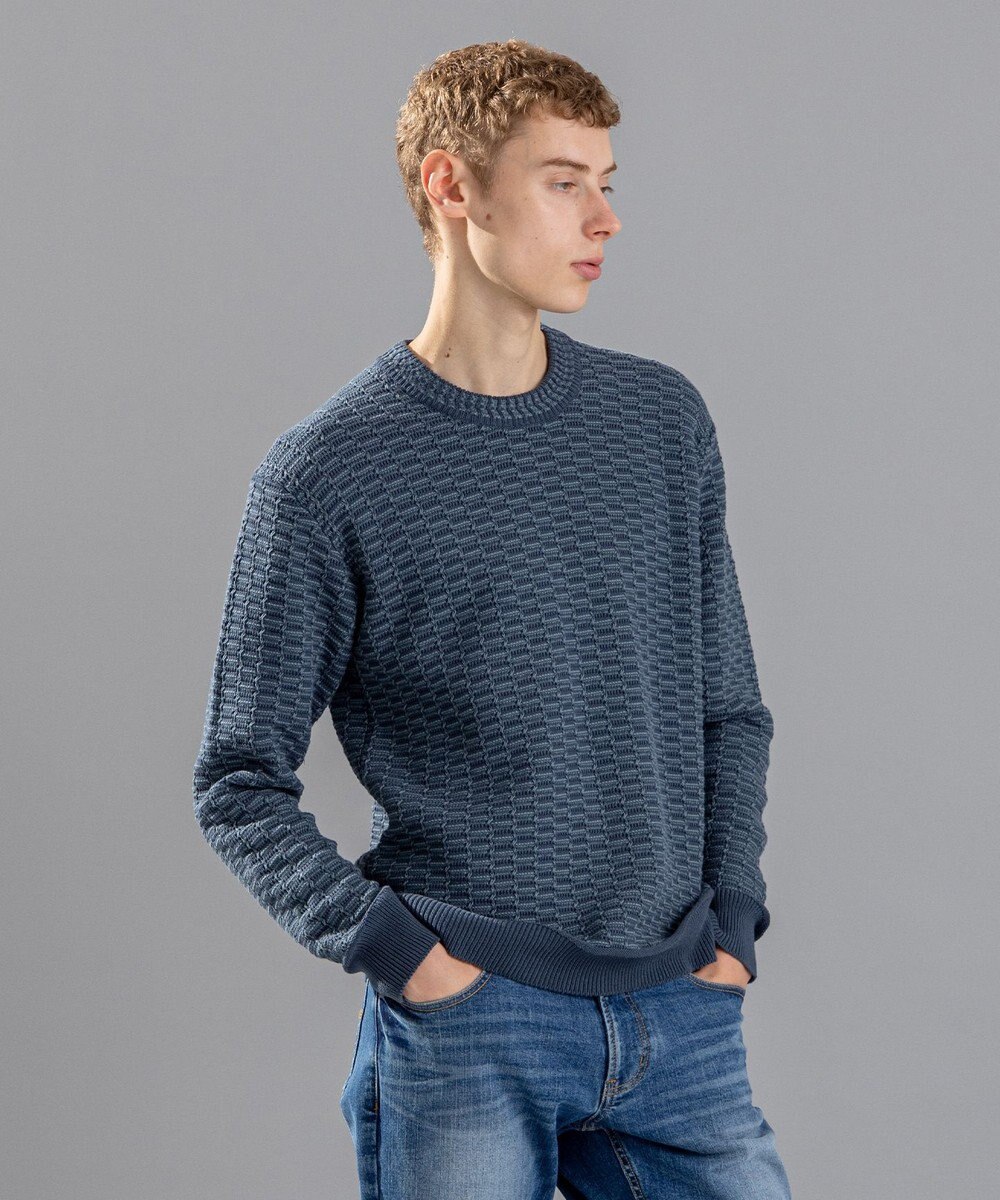 JOSEPH HOMME ツイーリーコットン　ミドルゲージニット　 