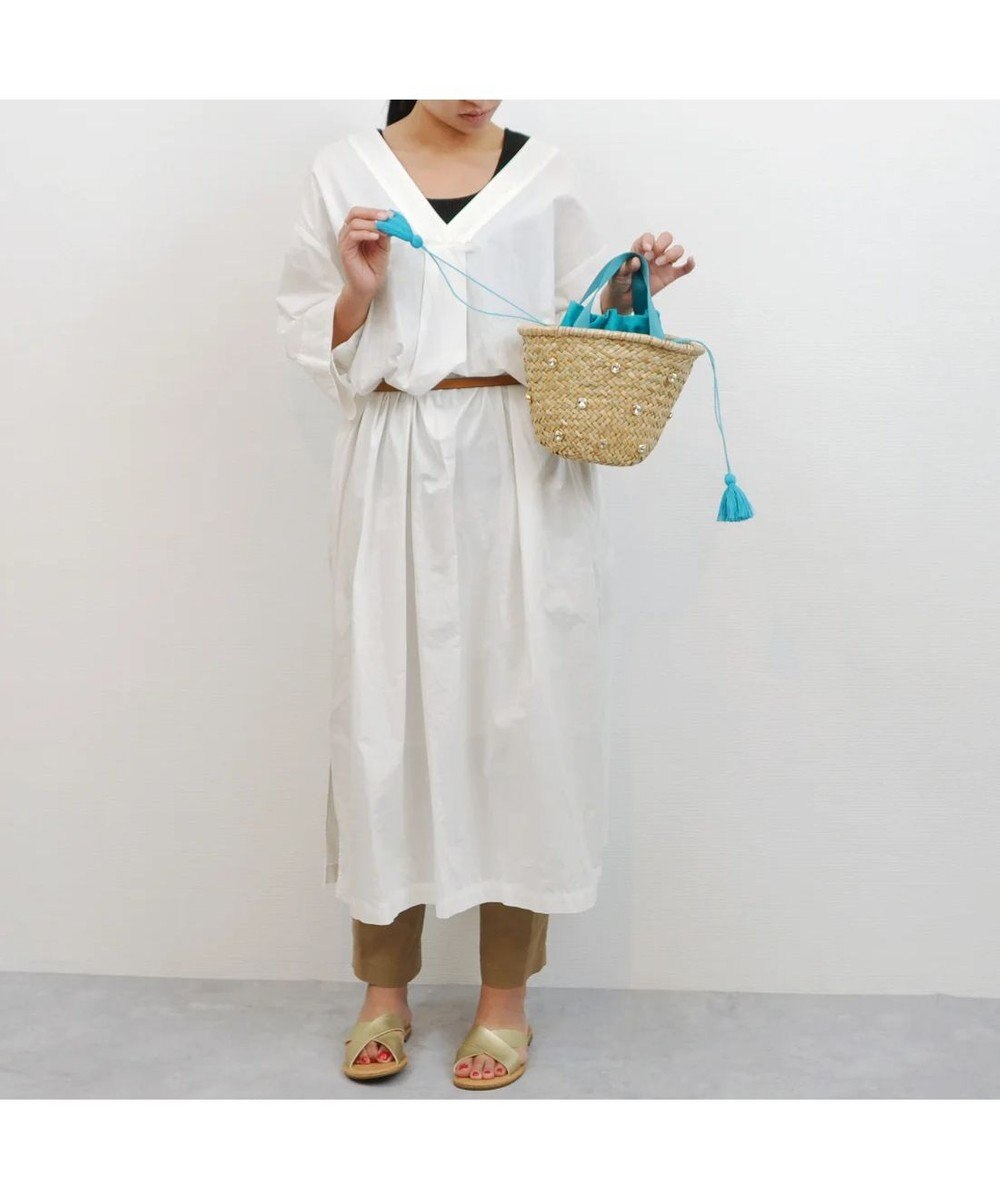 UNBILLION kakatoo ビジュー付きカゴバッグ 