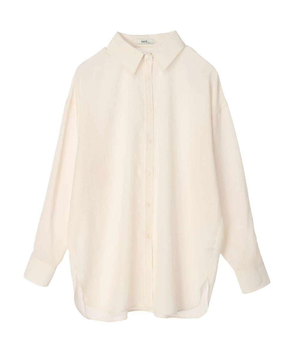 earth music&ecology シアーボーイズライクシャツ 