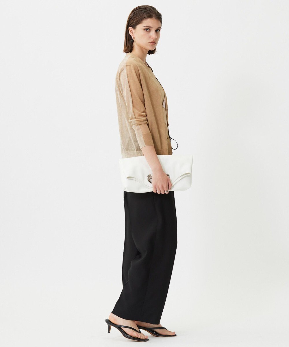 ICB L 【洗える】 マーセライズコットンシアー カーディガン 