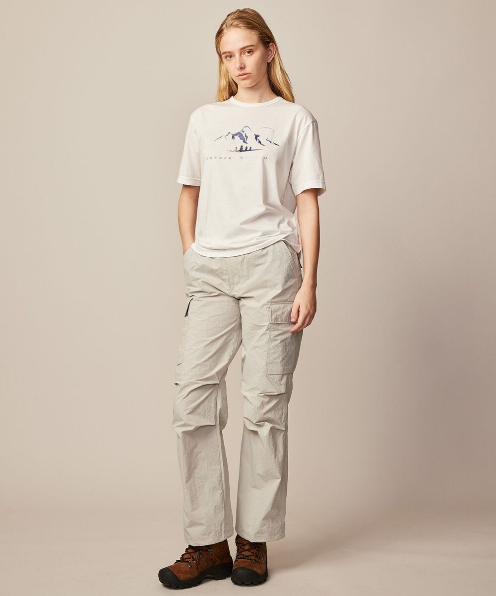 JOSEPH ABBOUD MOUNTAIN 【CREA掲載・レディースシルエット・ECO撥水/抗菌性/軽量】タスランワッシャー クライミングカーゴ パンツ 