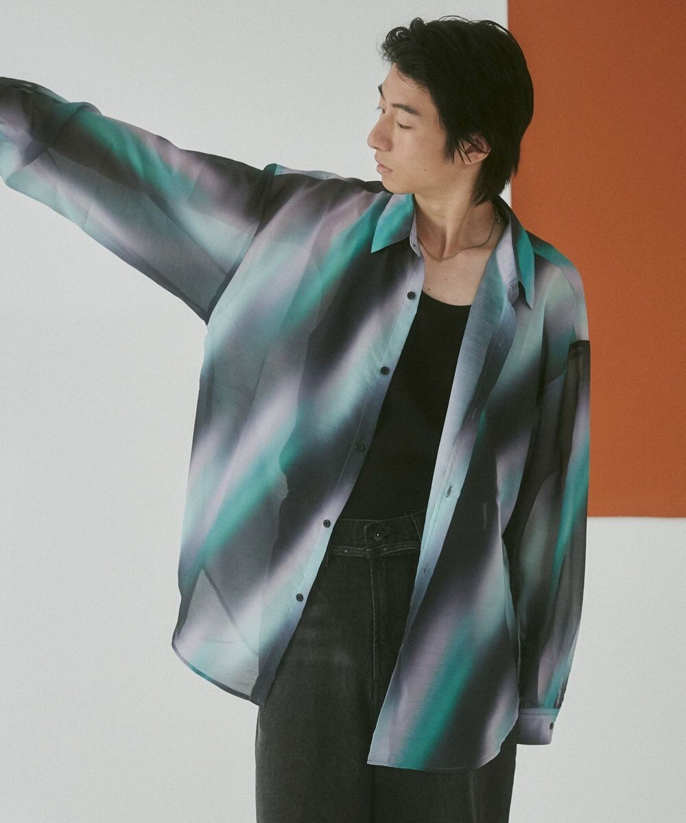 WEGO シアーパターンBIGシャツ（LS） 