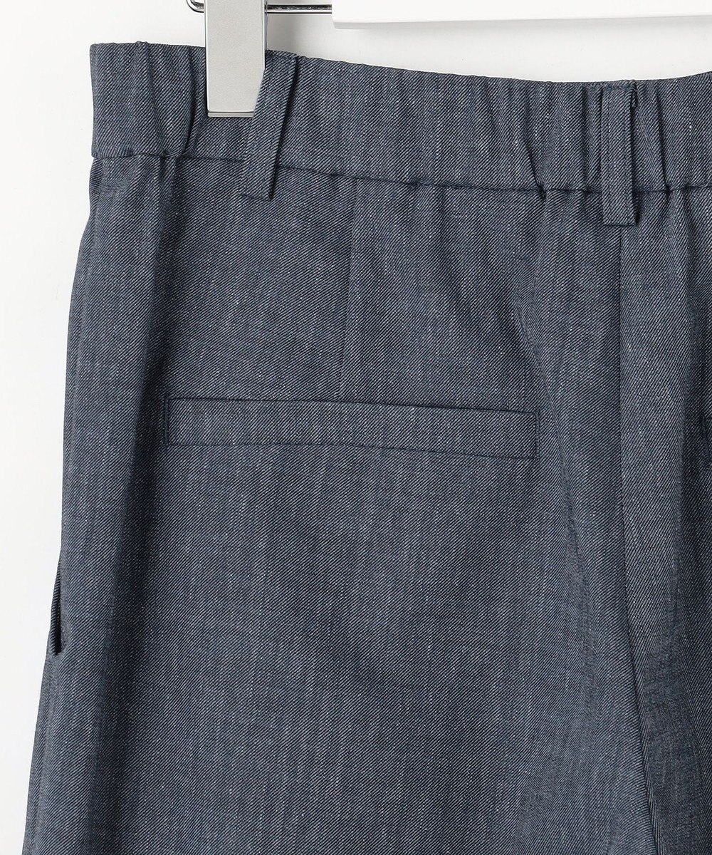 自由区 L 【セットアップ対応】ソフトリネンダンガリーワイド パンツ 