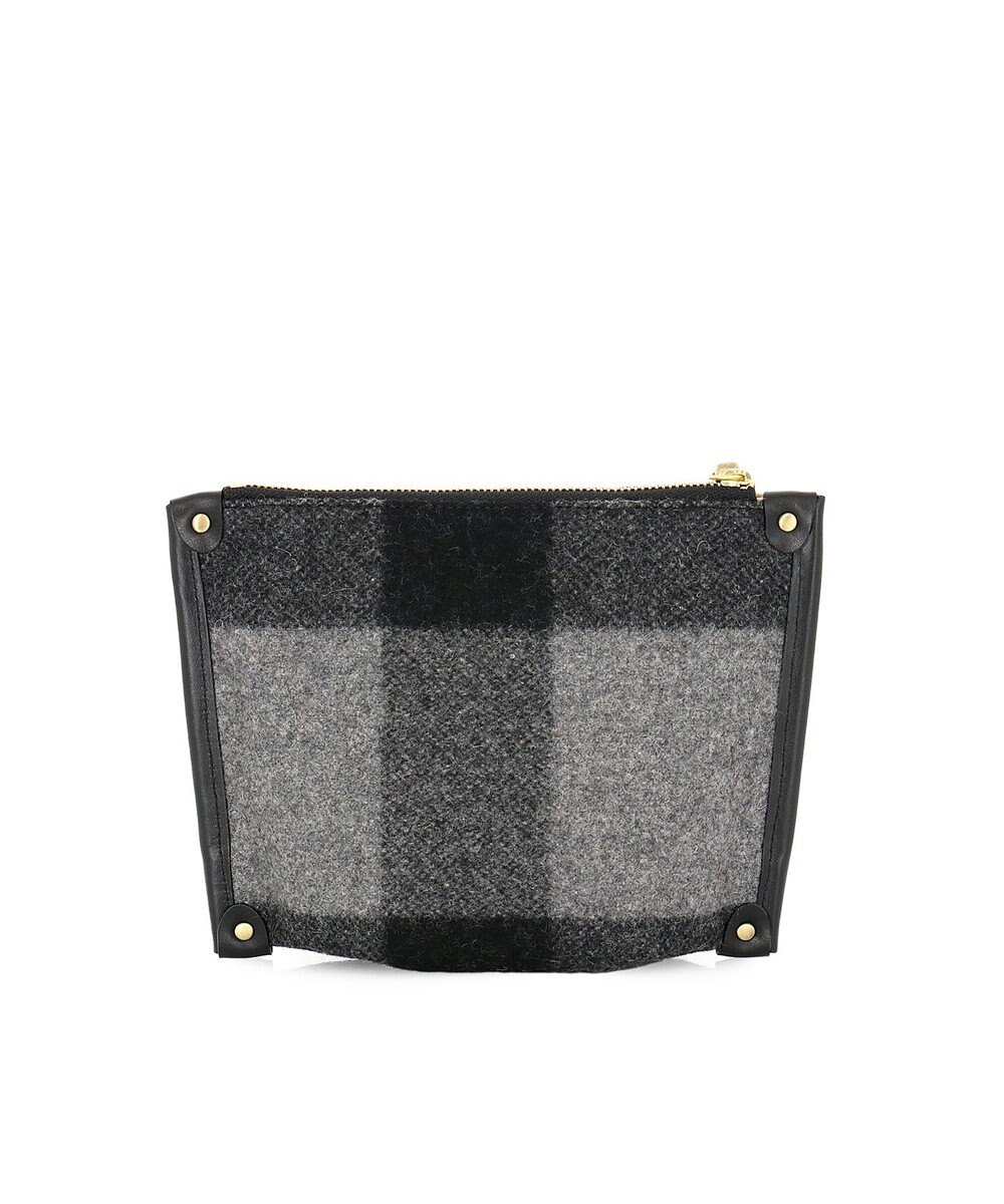 IBIZA プエブロ　ウール/牛革　ポーチ 