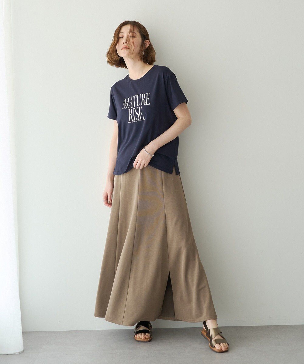 YECCA VECCA 【接触冷感】カットマーメイドスカート 