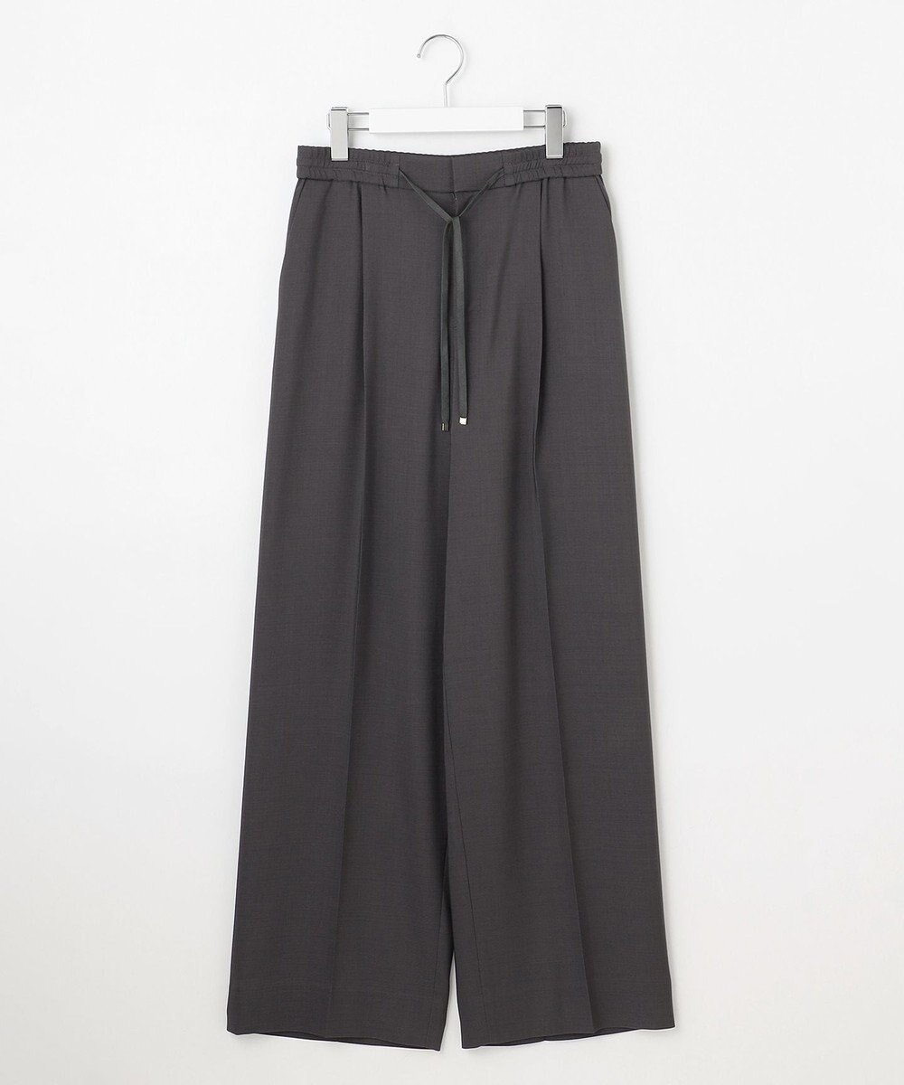 自由区 S 【カタログ掲載】ウールライクストレッチワイド パンツ 
