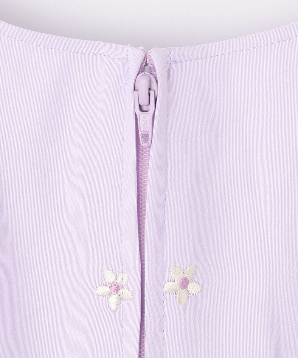 組曲 KIDS 【110-140cm】グログランアーチフラワー刺繍 ワンピース 