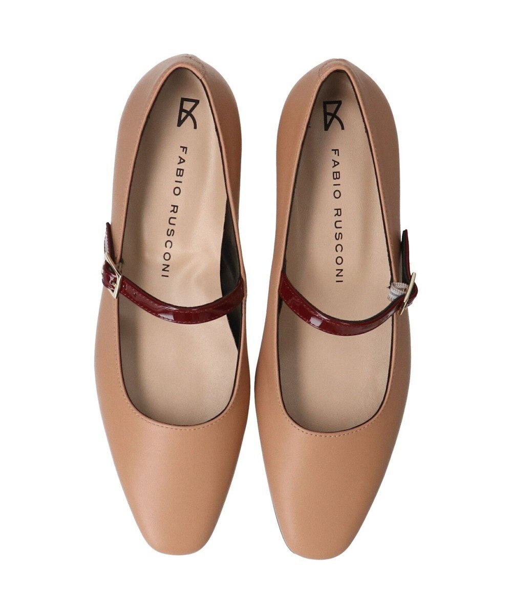 INTER-CHAUSSURES 【FABIO RUSCONI】スクエアトウワンストラップパンプス 