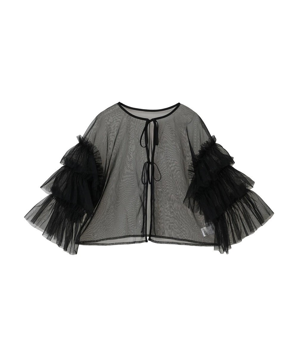 Green Parks ・ＥＬＥＮＣＡＲＥ　ＤＵＥ　２ｗａｙチュールブラウス 