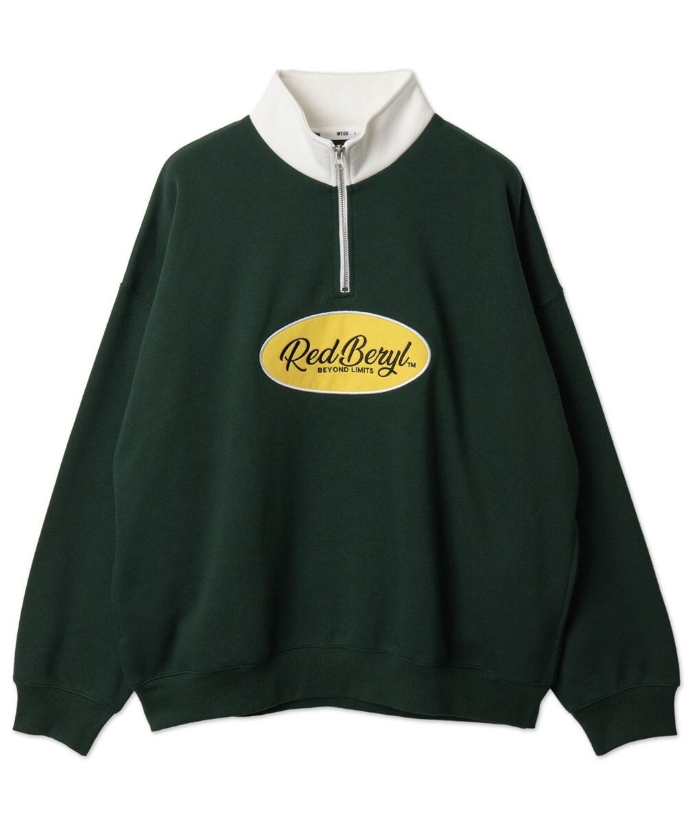 WEGO サークルロゴハーフジッププルオーバー 