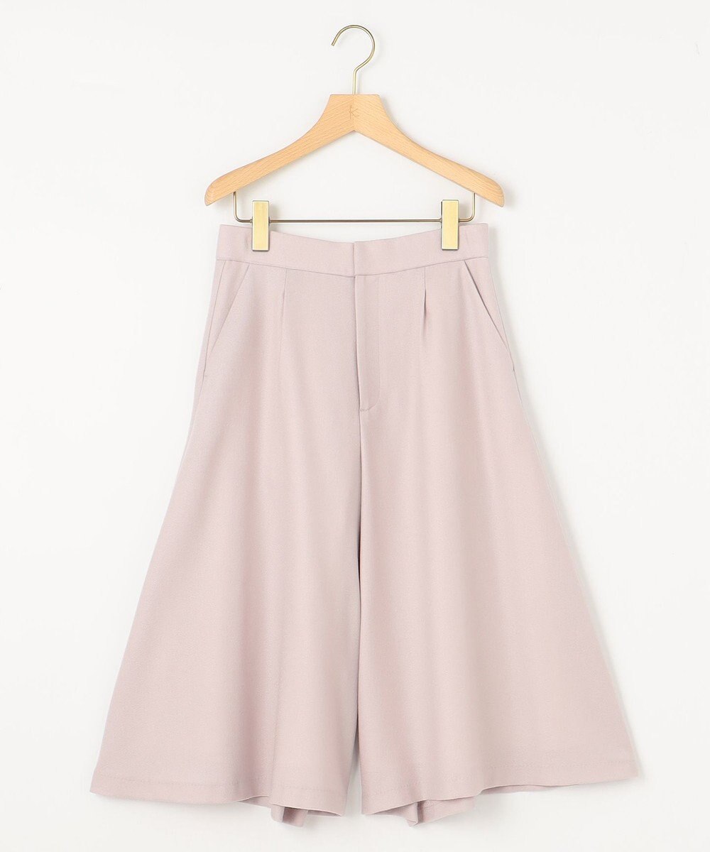 組曲 L 【WEB一部店舗限定】ウールジョーゼット キュロットパンツ 