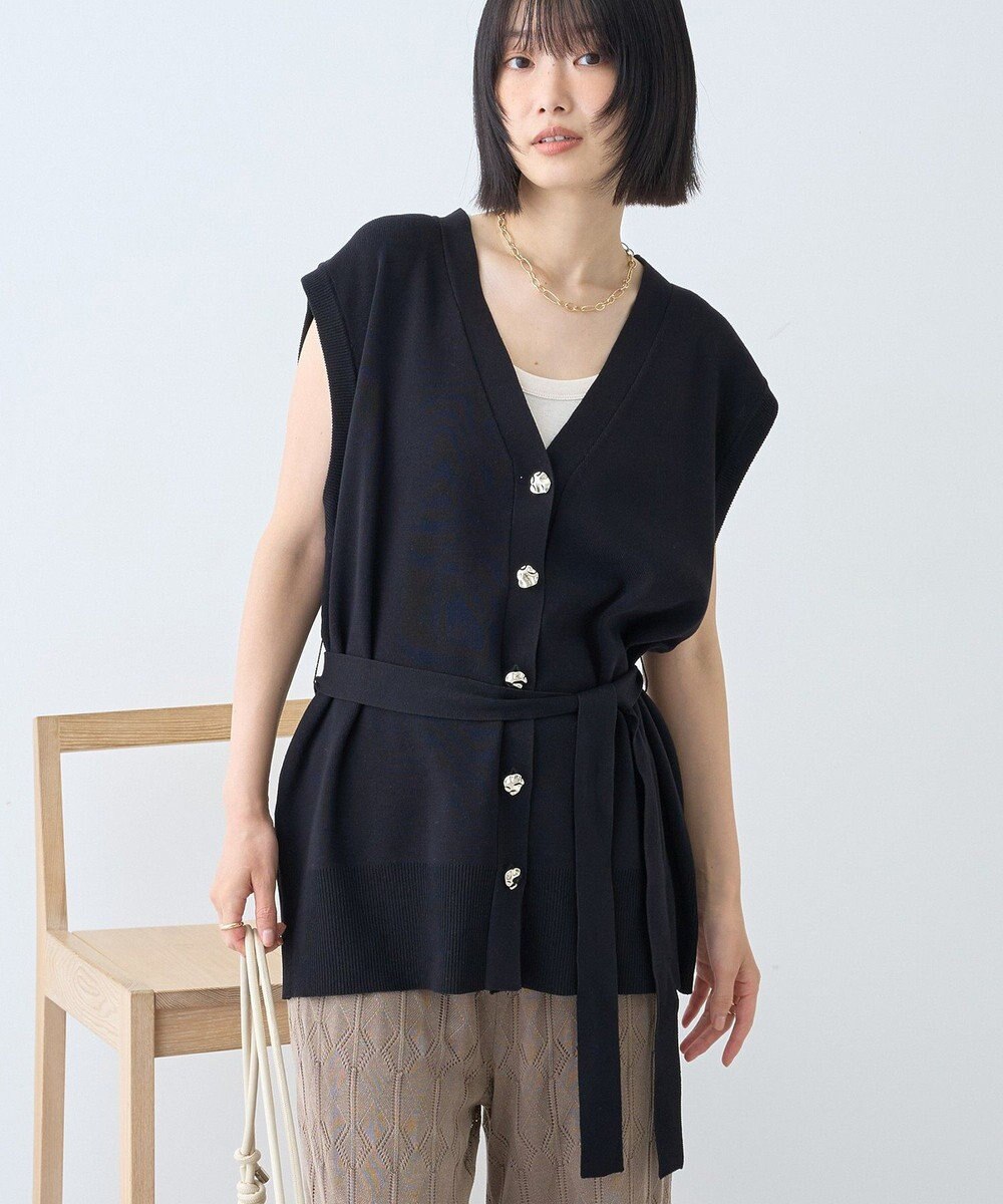 AMERICAN HOLIC 金ボタンニットジレ 
