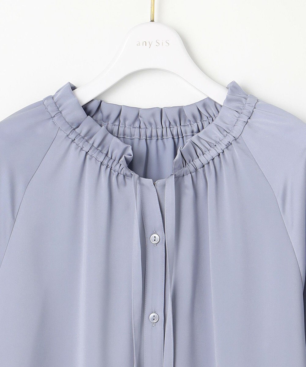 ANY SIS 【前後着用可能】ギャザーネック ブラウス 