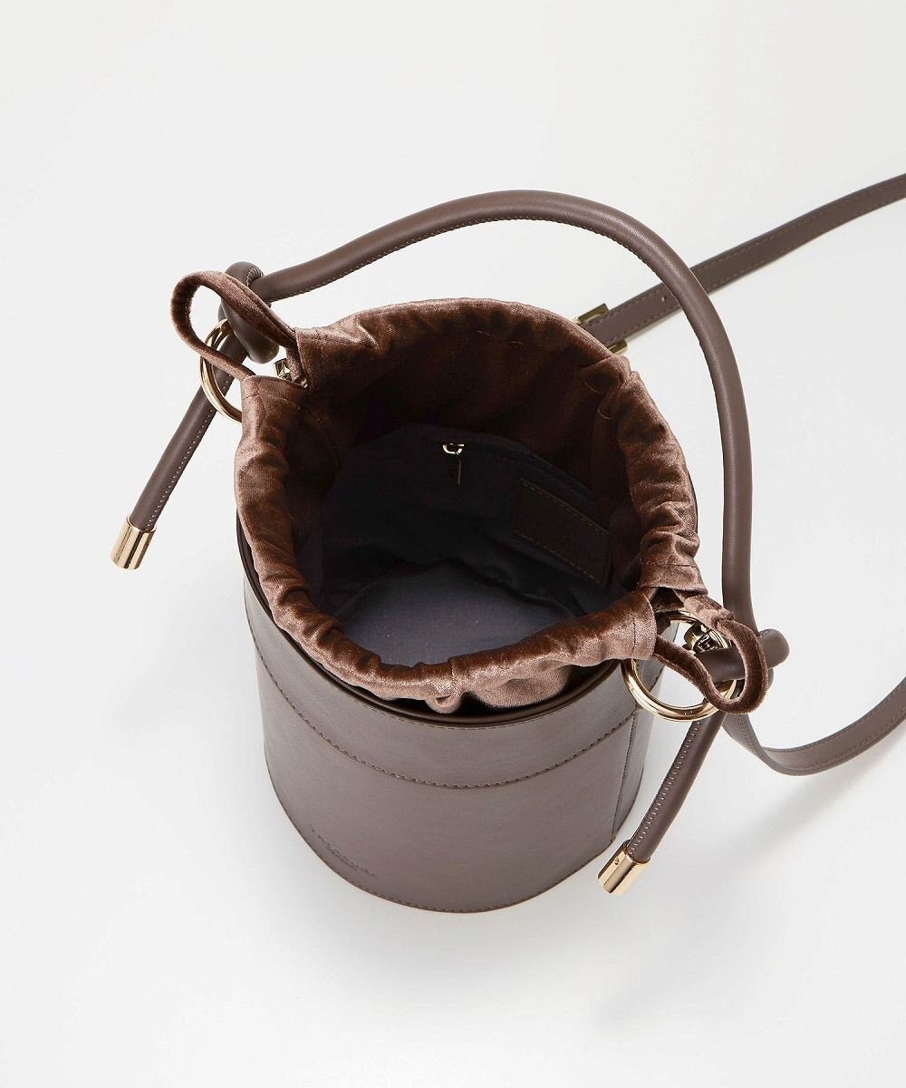 TOPKAPI 【TREASURE TOPKAPI】フェイクレザー バケツ 巾着 ショルダー バッグ 