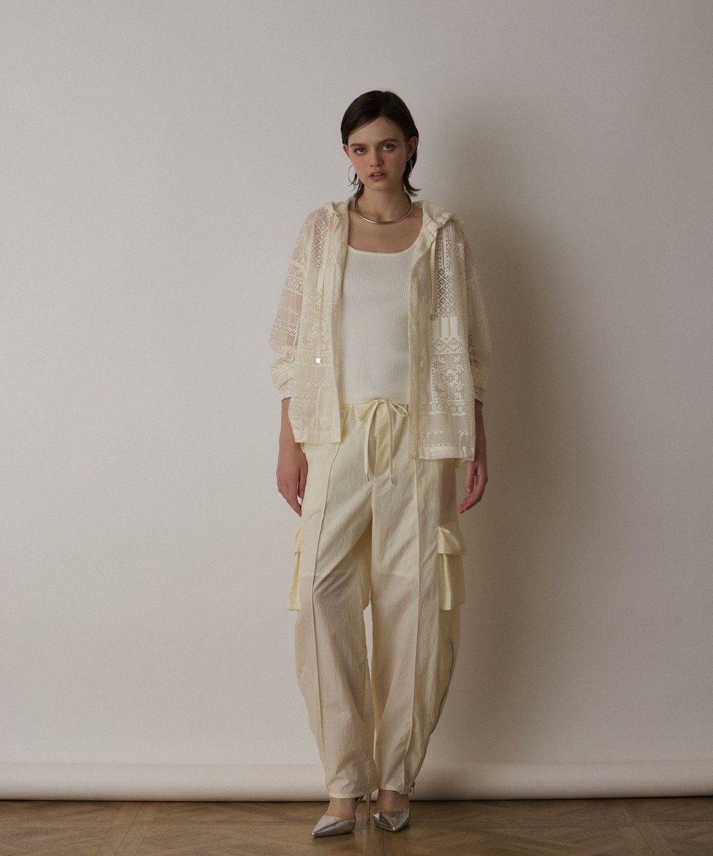 GRACE CONTINENTAL キカレースフード付トップ 