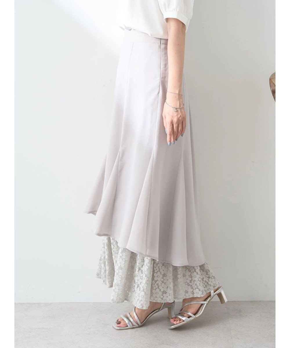 earth music&ecology レースヘムスカート 