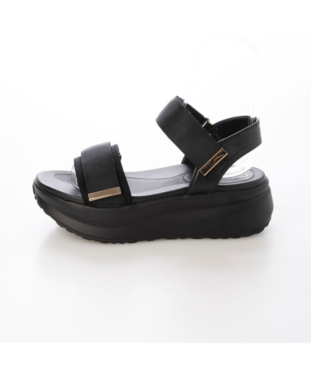 MODE ET JACOMO <noyau>厚底サテンベルクロスポーツサンダル 