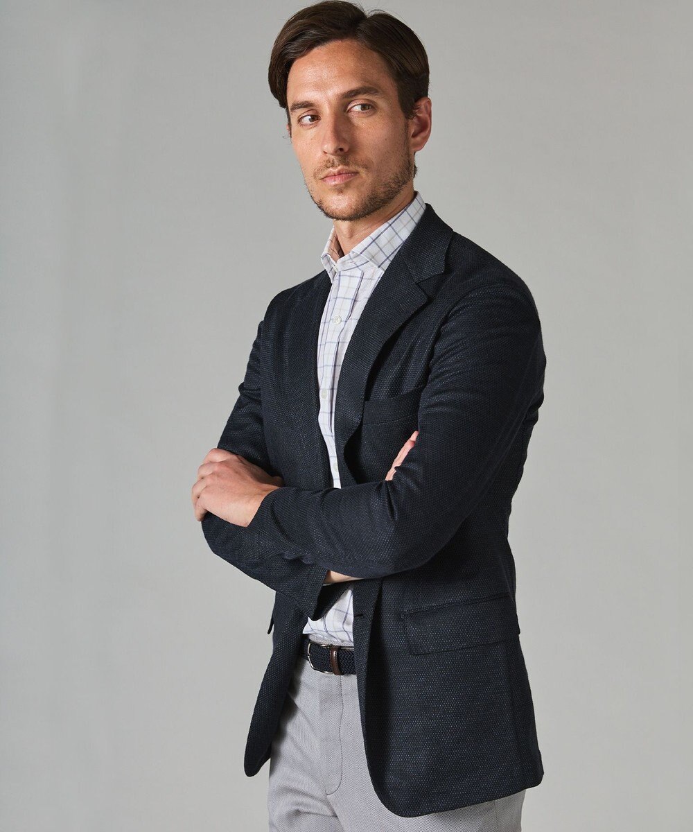 GOTAIRIKU 【吸水速乾/ウォッシャブル】ノルマンディーリネン カーディガンジャケット（24年モデル） 