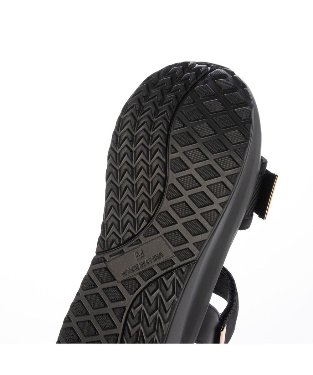 MODE ET JACOMO <noyau>厚底サテンベルクロスポーツサンダル 