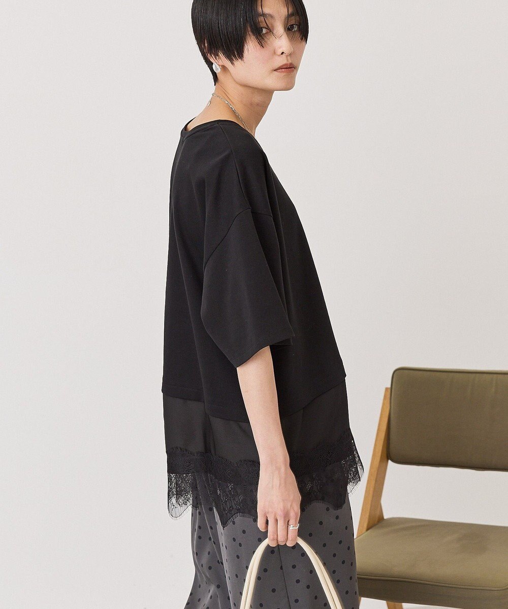 AMERICAN HOLIC レースドッキングＴシャツ 