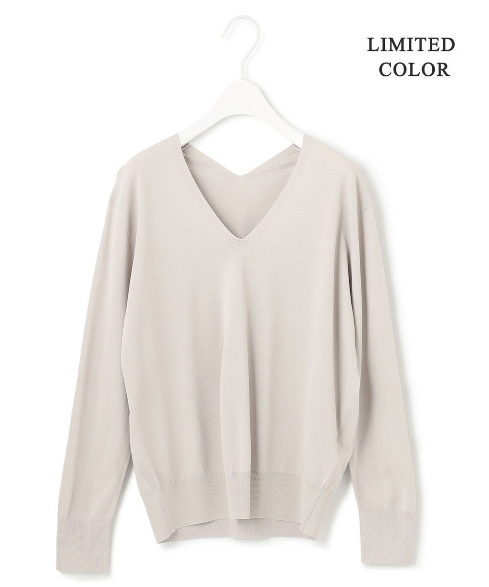 ICB 【WEB限定カラーあり・洗える】シンセティックハイゲージ Vネックプルオーバー 