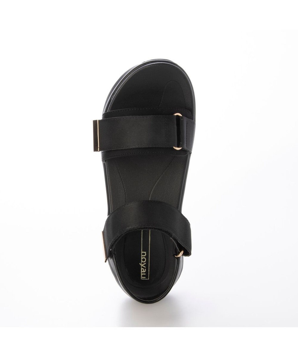 MODE ET JACOMO <noyau>厚底サテンベルクロスポーツサンダル 