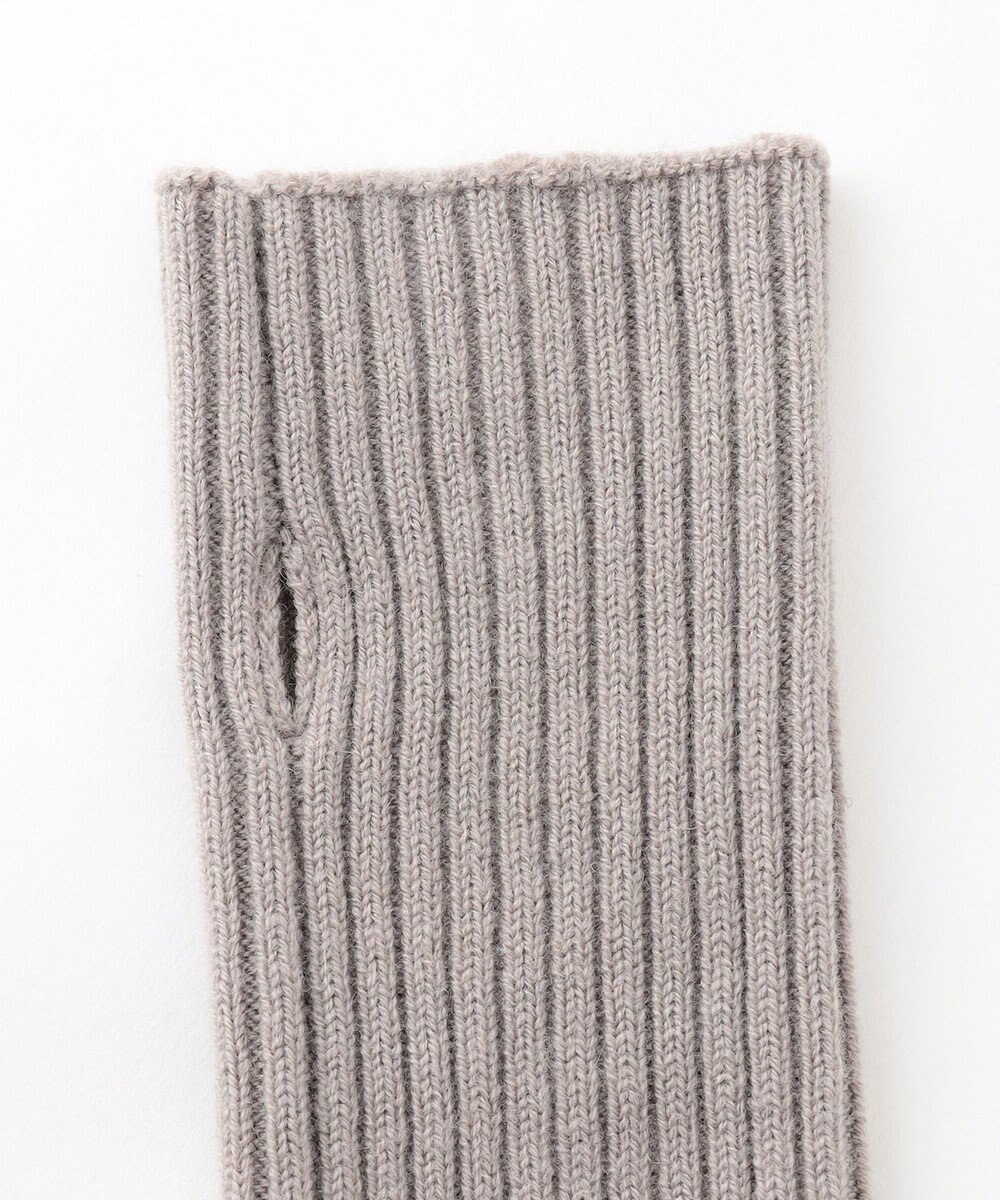 自由区 【洗える】ウールブレンドバルキー アームウォーマー 