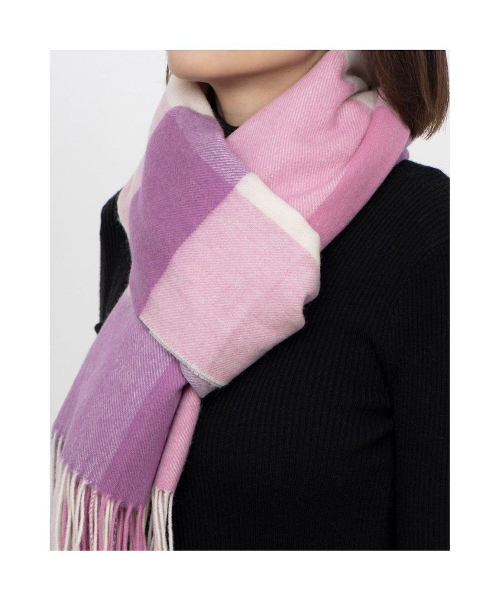 UNBILLION カシュネ cache nez / ウールチェックストール 