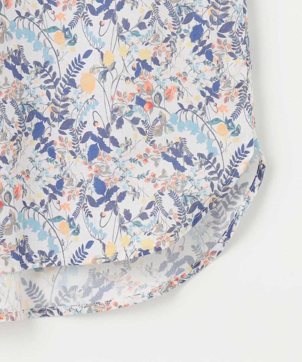 J.PRESS LADIES 【洗える】Liberty バンドカラー プルオーバー ブラウス 