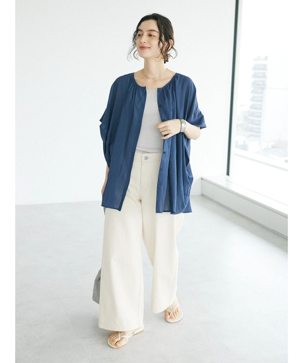 CRAFT STANDARD BOUTIQUE ウ゛ィンテージボイル２ＷＡＹタックブラウス 