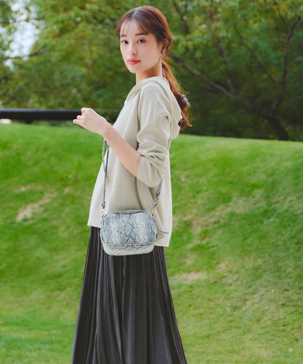 Tiaclasse 【洗える】サマーニットフードパーカートップス 