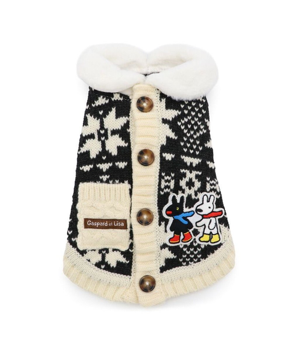 PET PARADISE リサとガスパール 背中開きニット 小型犬 