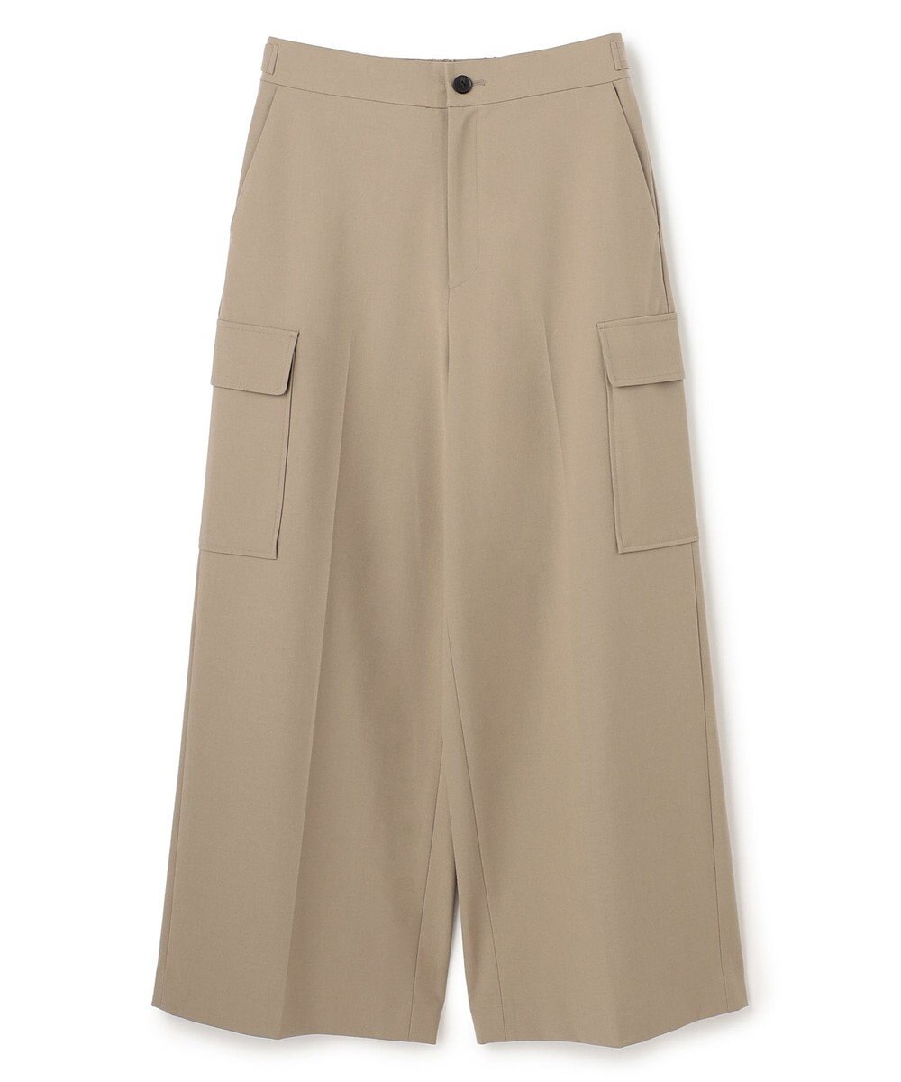 UNFILO ウールライク カーゴワイドパンツ 
