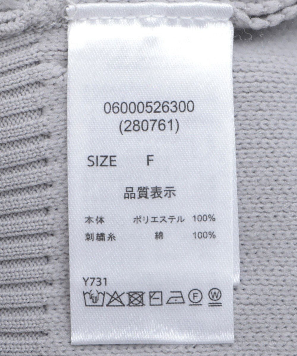 Green Parks ・ＥＬＥＮＣＡＲＥ　ＤＵＥ　ライン刺繍５分袖ニット 