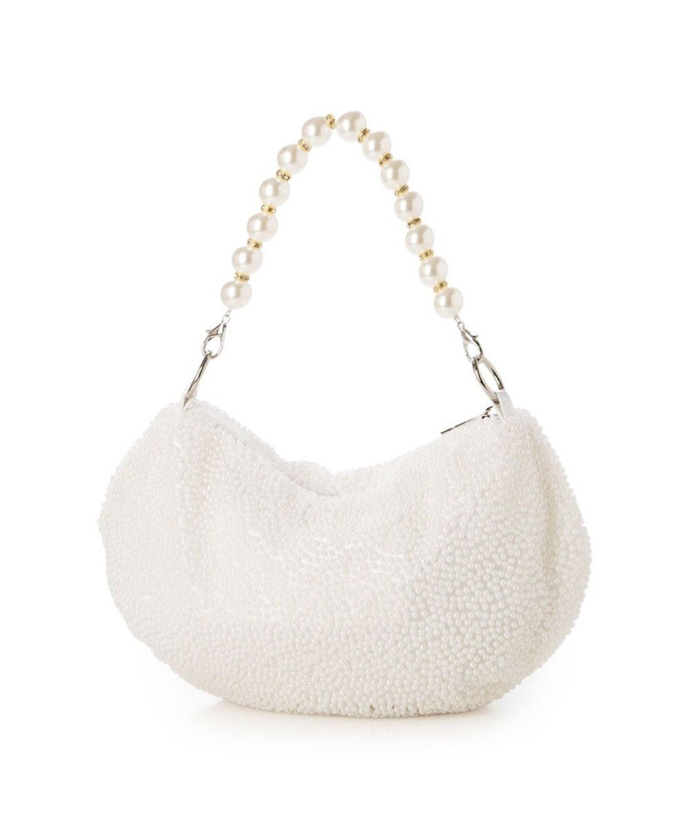 UNBILLION カシュカシュ cachecache / パール調ビーズワンハンドルバッグ 