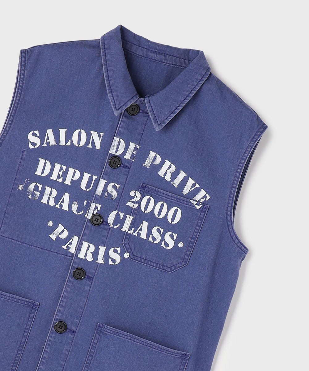 GRACE CONTINENTAL ヘリンボーンツイルジレ 