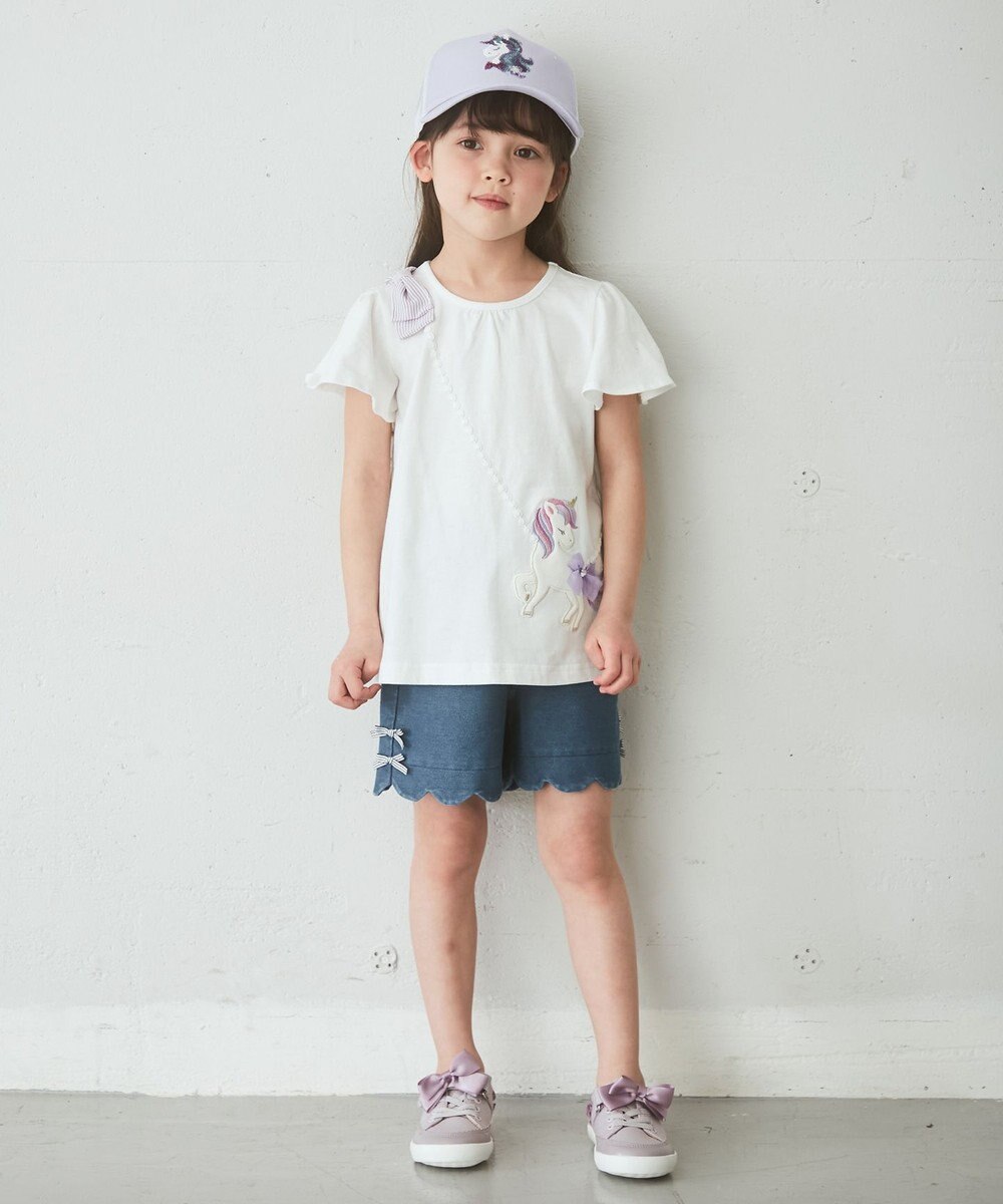 ANY KIDS ユニコーンポシェットTシャツ 