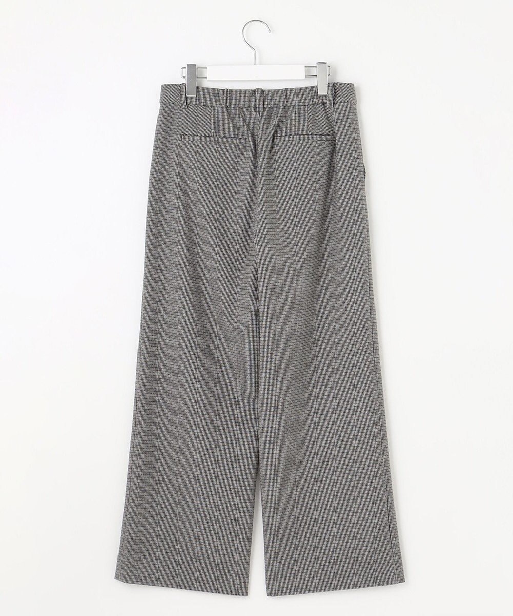 J.PRESS LADIES 【洗える】チェルビック チェック セミワイド パンツ 