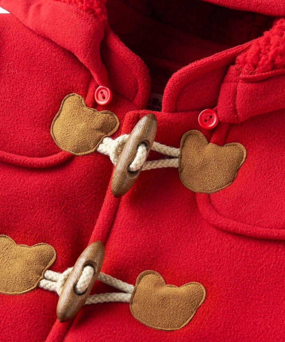 MIKI HOUSE HOT BISCUITS 【80-120cm】 フリースボンディング ダッフルコート 