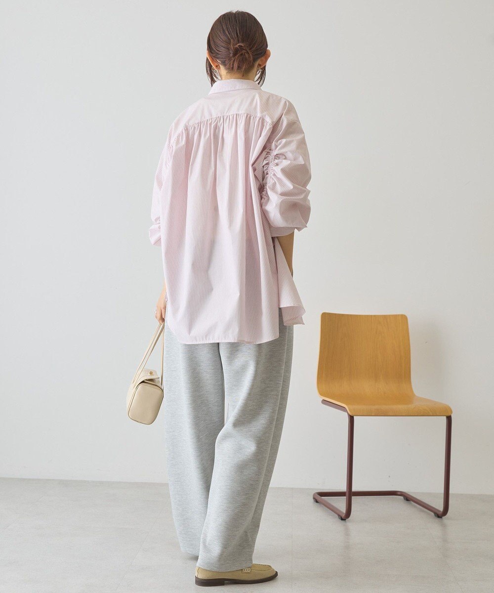 AMERICAN HOLIC 【イージーケア】バックギャザーリボンシャツ 