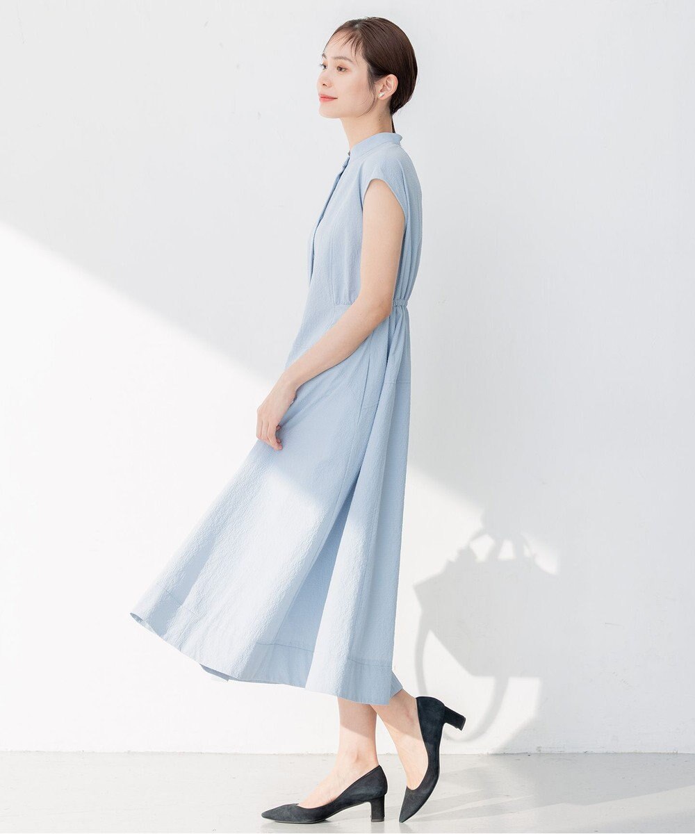 組曲 S 【WEB限定カラー・洗える】サッカーストレッチ ワンピース 