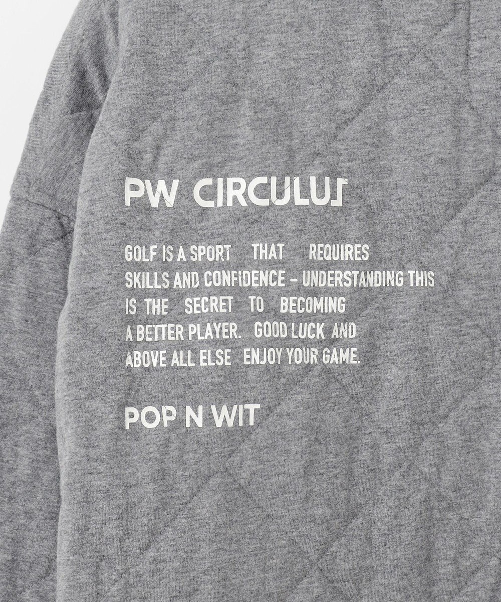 PW CIRCULUS 【裏地付き/防寒】【MEN】キルティングスエットプルオーバー 