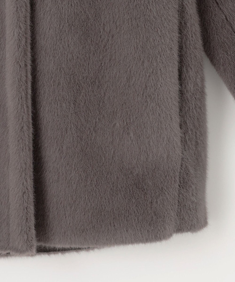 自由区 エコミンクショート コート 