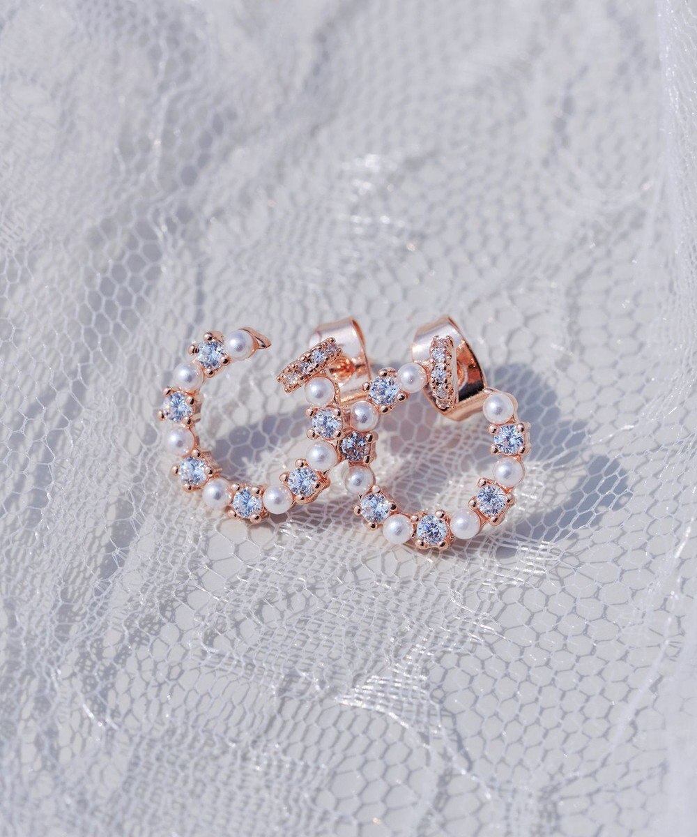 Tiaclasse 【金属アレルギー対応】ストーンサークルピアス 