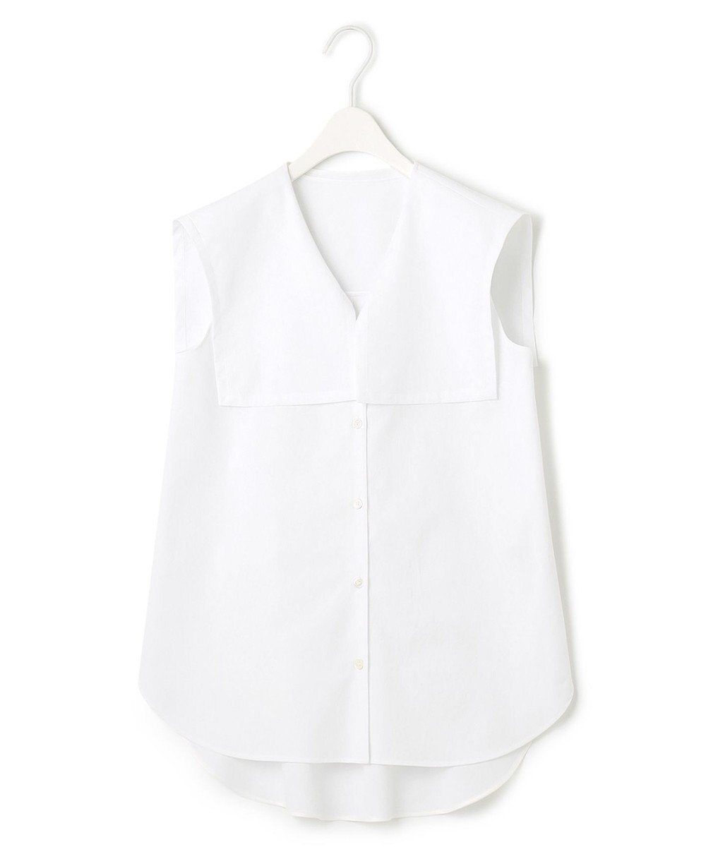 ICB 【洗える】ヴィンテージスパンブロード ビックカラーブラウス 