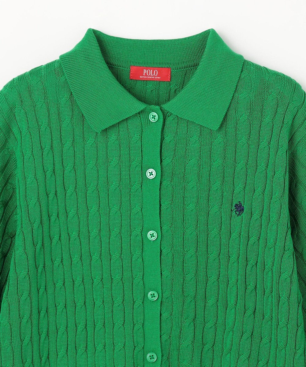 ANY 【POLO BCS別注】ケーブルニットポロ 